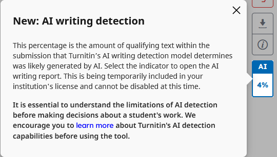 AI in Turnitin 